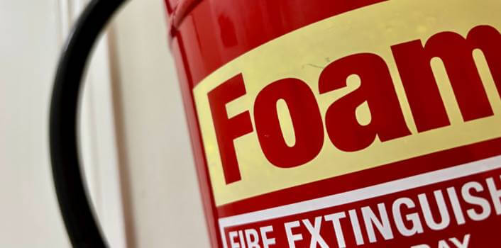 cream band fire extinguisher 